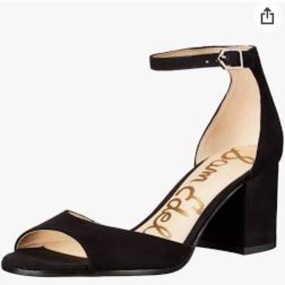 Sam Edelman Suede Susie d'Orsay Ankl Strap Sandal - Picture 1 of 6